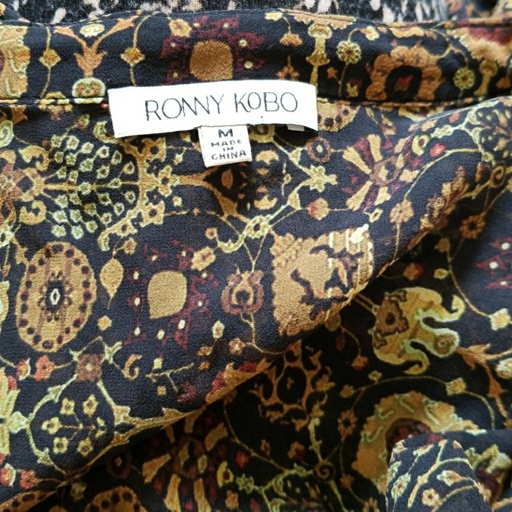 Ronny Kobo silk jumpsuit, new,M,orig$475 - Picture 3 of 3